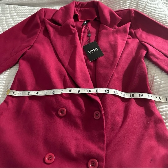Hot Pink Peacoat - Picture 2 of 5
